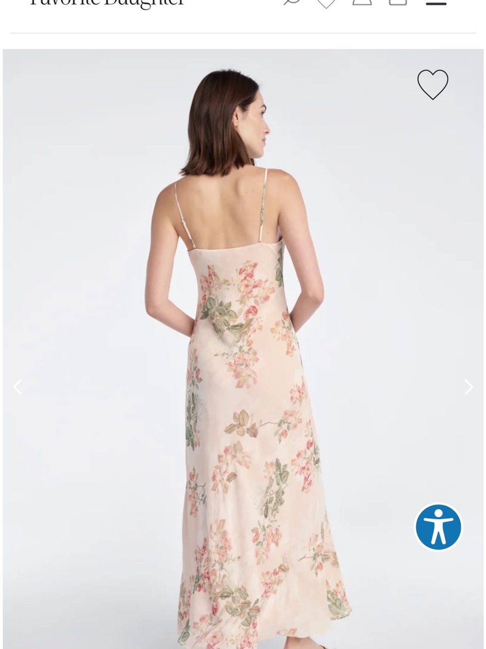 Favorite Daughter Blush Floral Slip Maxi Dress
